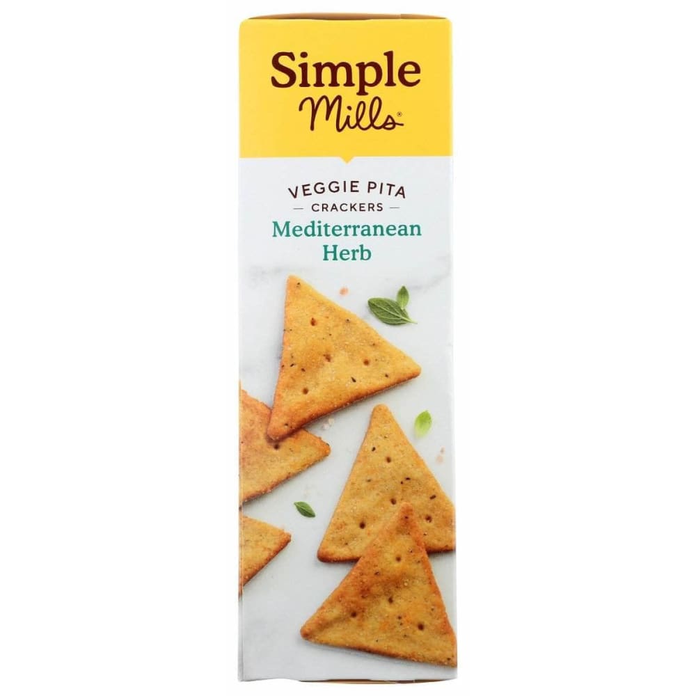 SIMPLE MILLS Simple Mills Mediterranean Herb Veggie Pita Crackers, 4.25 Oz