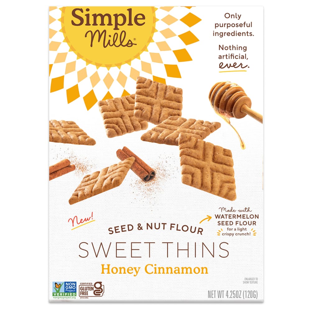 SIMPLE MILLS Simple Mills Sweet Thins Honey Cinnamn, 4.25 Oz