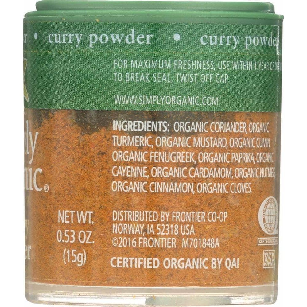 Simply Organic Simply Organic Mini Curry Powder, .53 oz