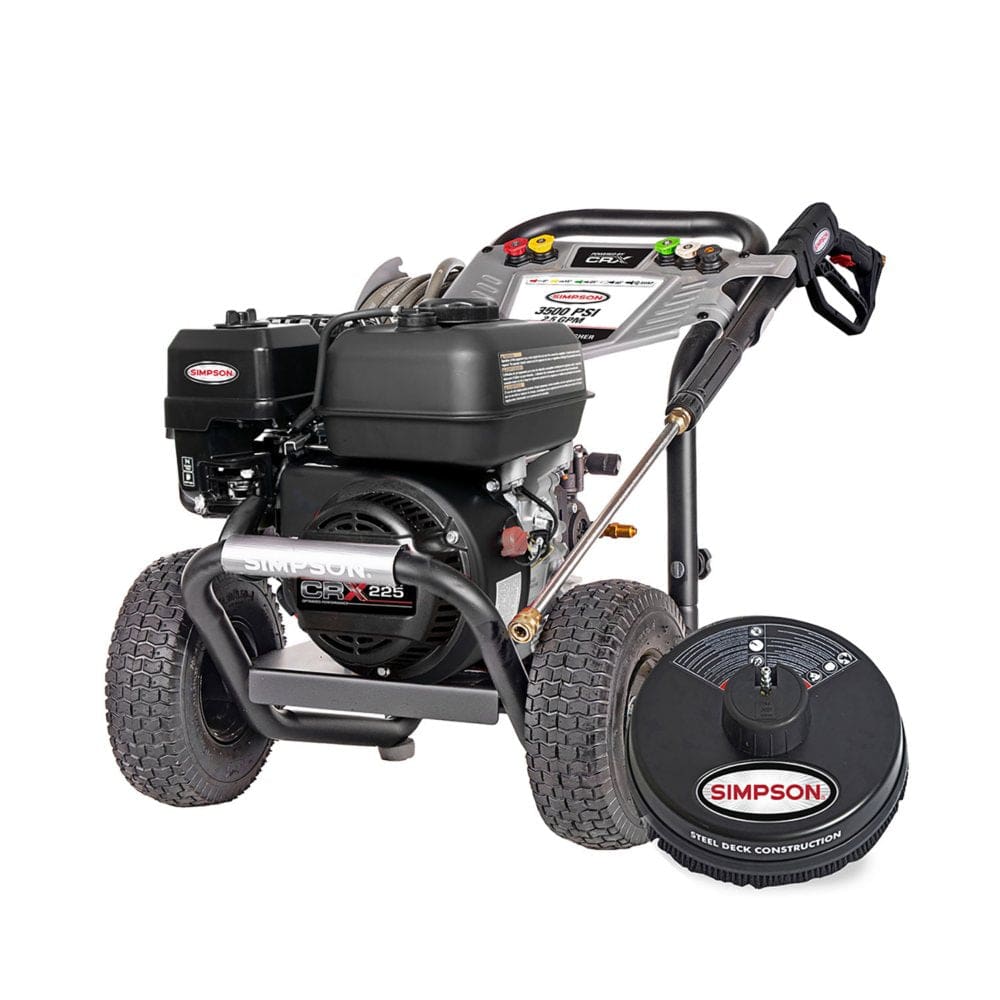 Simpson PowerShot 3500 PSI at 2.5 GPM CRX225 with AAA Triplex Pump Professional Gas Pressure Washer - Pressure Washers - ShelHealth