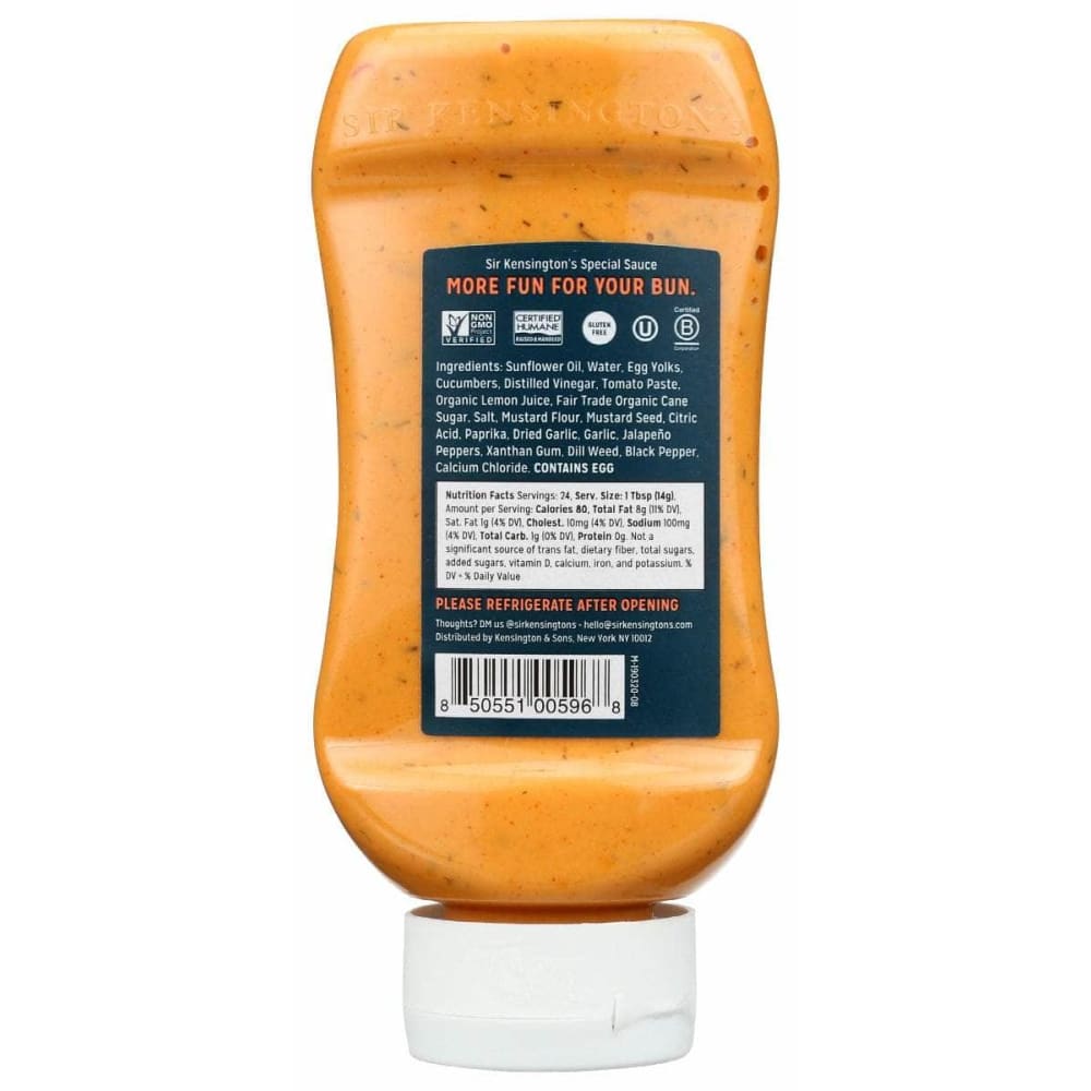 SIR KENSINGTONS Grocery > Pantry > Condiments SIR KENSINGTONS: Special Sauce, 12 oz