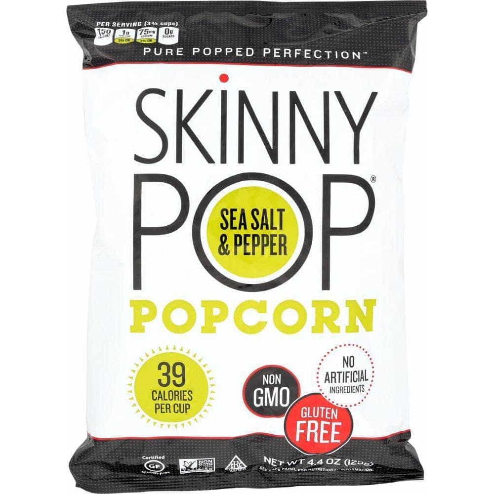 Skinny Pop Skinny Pop All Natural Black Pepper Popcorn Gluten Free, 4.4 oz