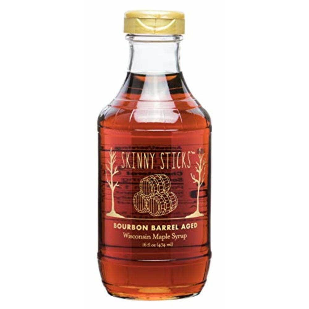 SKINNY STICKS Grocery > Cooking & Baking > Sugars & Sweeteners SKINNY STICK: Bourbon Barrel Aged Maple Syrup, 16 fo