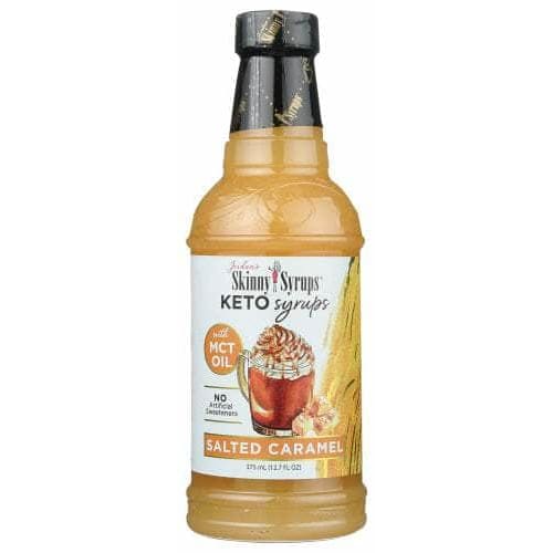 SKINNY SYRUPS SKINNY SYRUPS Keto Salted Caramel Syrup with MCT, 12.7 oz