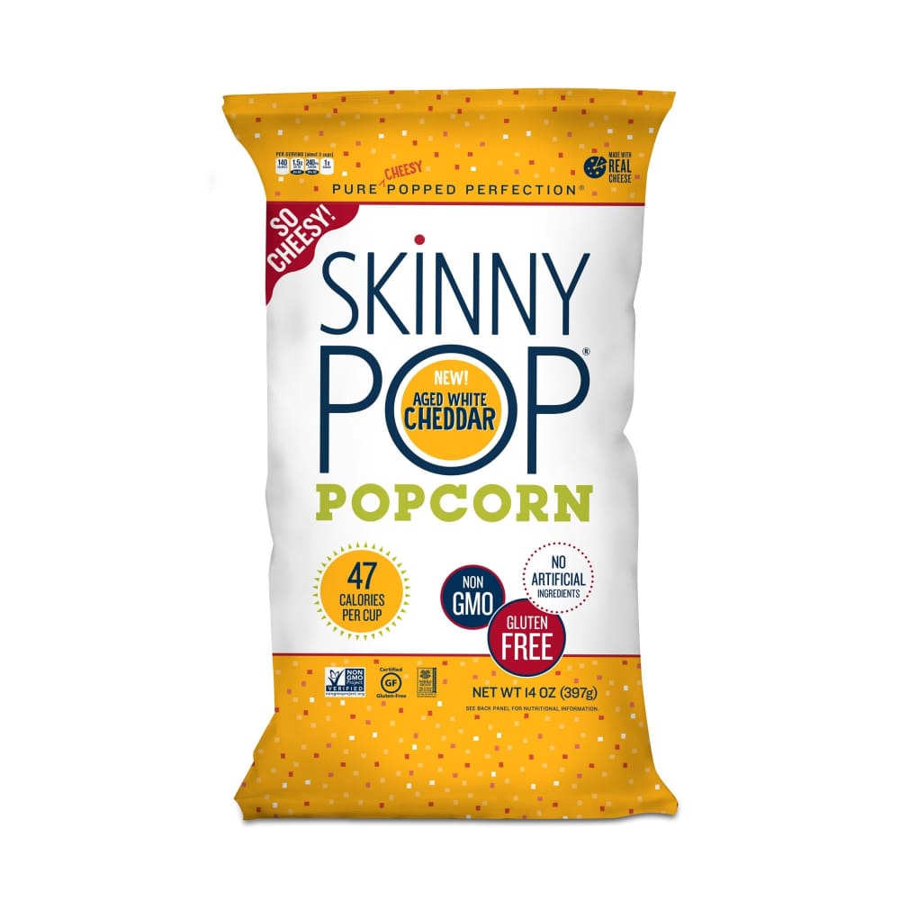 SkinnyPop Aged White Cheddar Cheese Popcorn 14 oz. - SkinnyPop