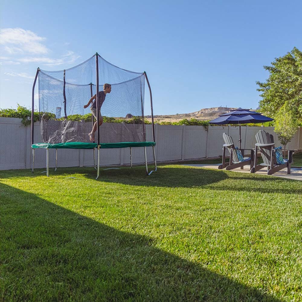 Skywalker Trampolines 10’ Round Trampoline with Enclosure - Green - Skywalker