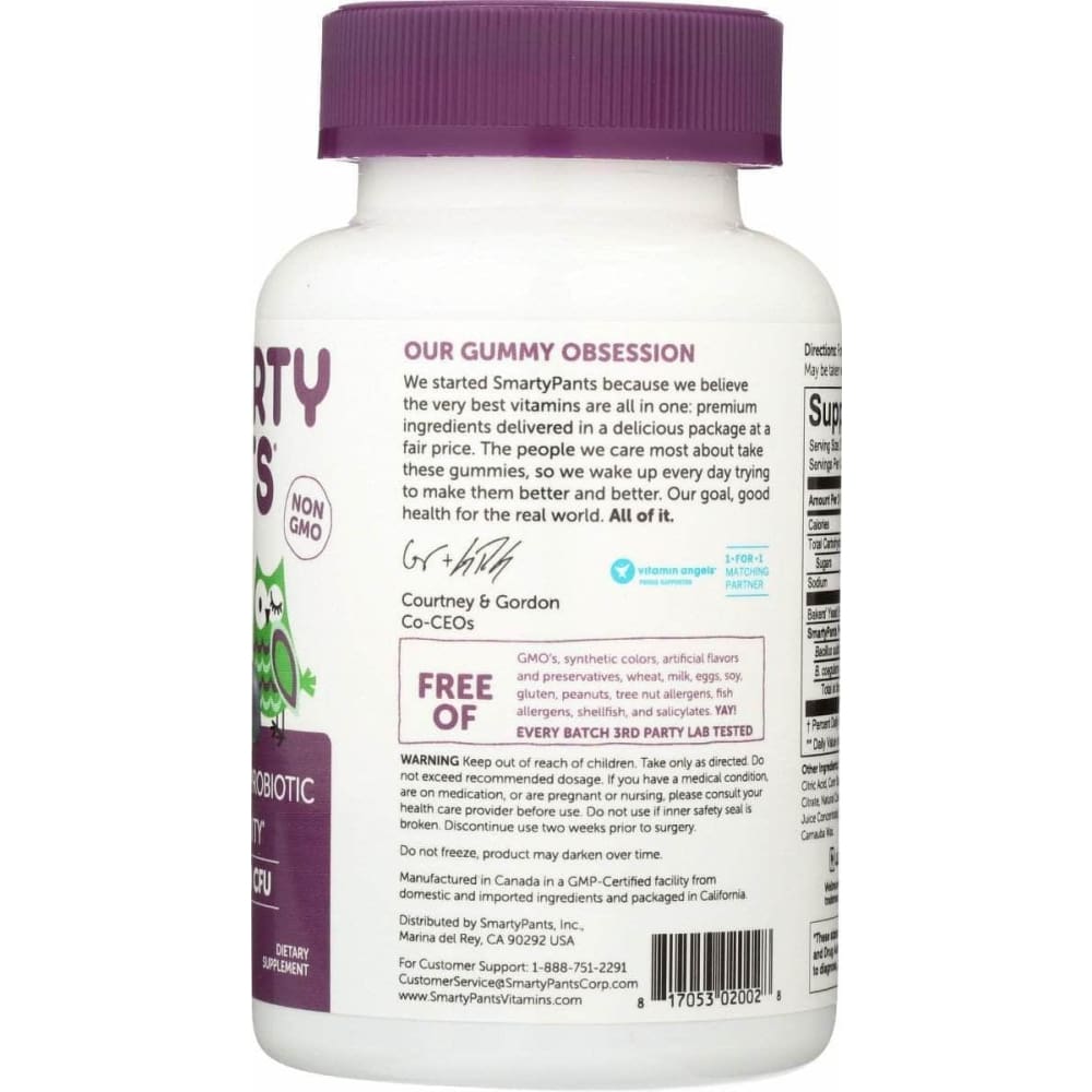 SMARTYPANTS Smartypants Adult Prebiotic And Probiotic Immunity Formula Blueberry, 40 Pc