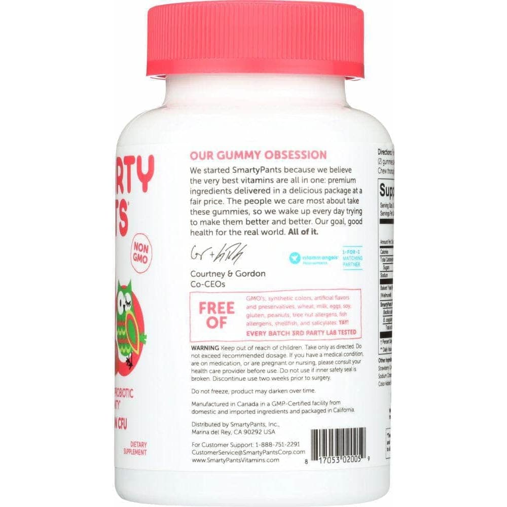 SMARTY PANTS Smartypants Probiotic Kids Strawberry, 60 Pc