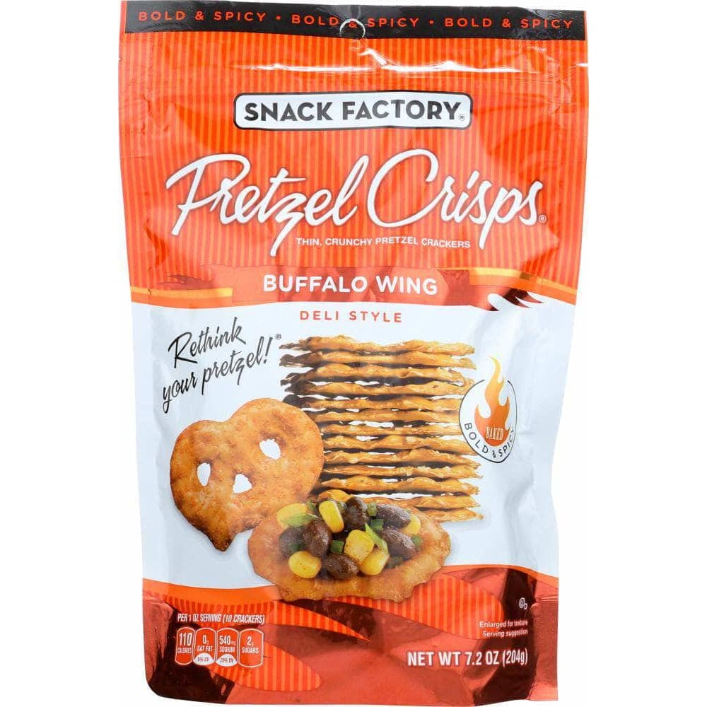 Snack Factory Snack Factory Pretzel Crisps Deli Style Buffalo Wing, 7.2 oz