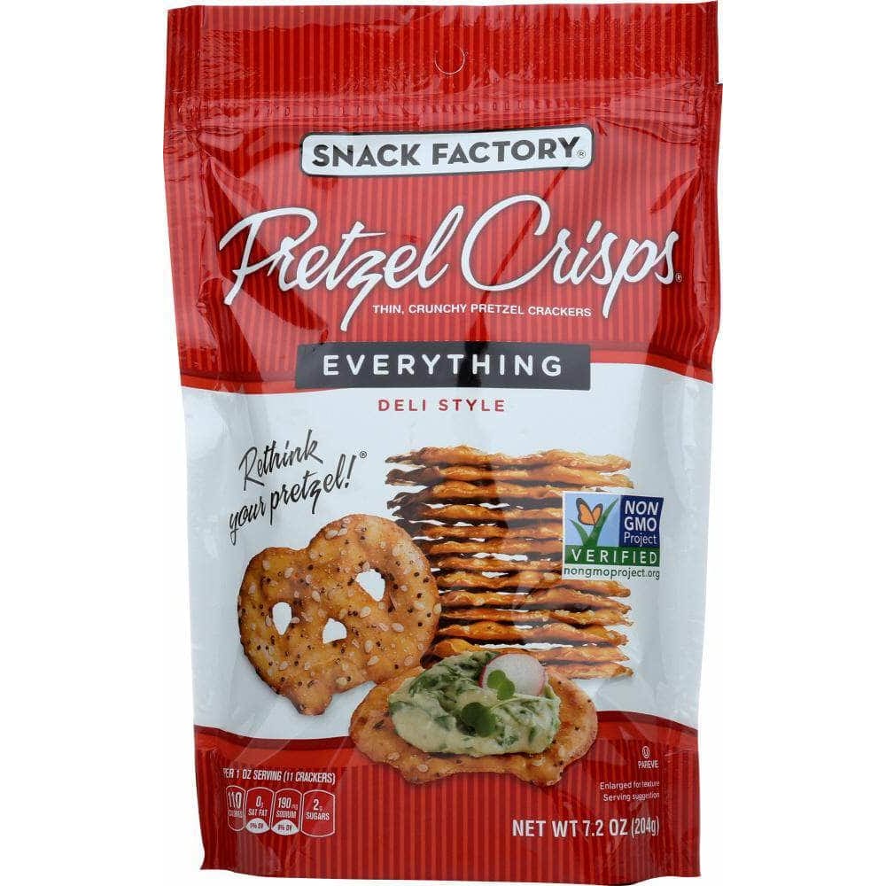 Snack Factory Snack Factory Pretzel Crisps Deli Style Everything, 7.2 oz