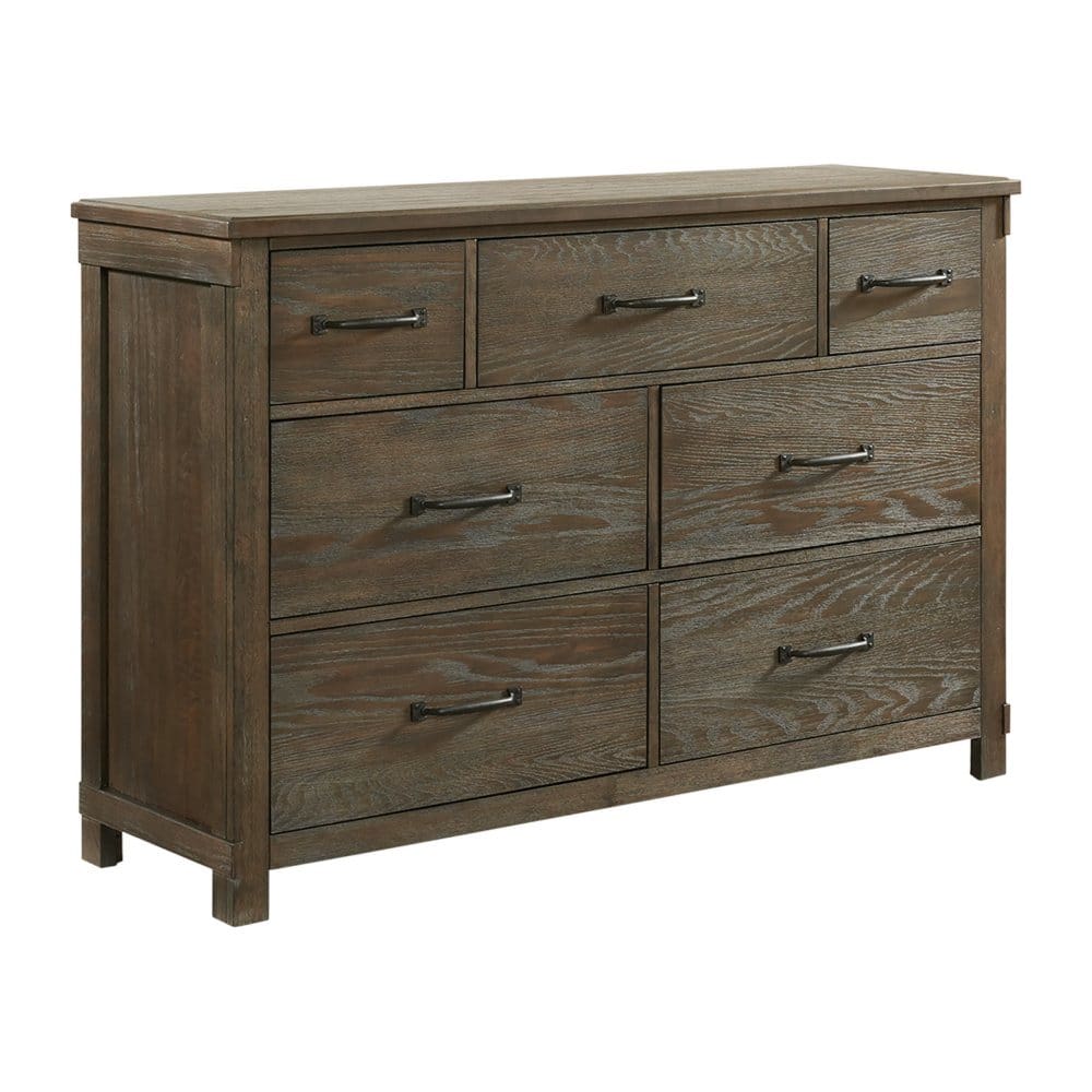 Society Den Jack 7-Drawer Dresser Walnut - Dressers - Society