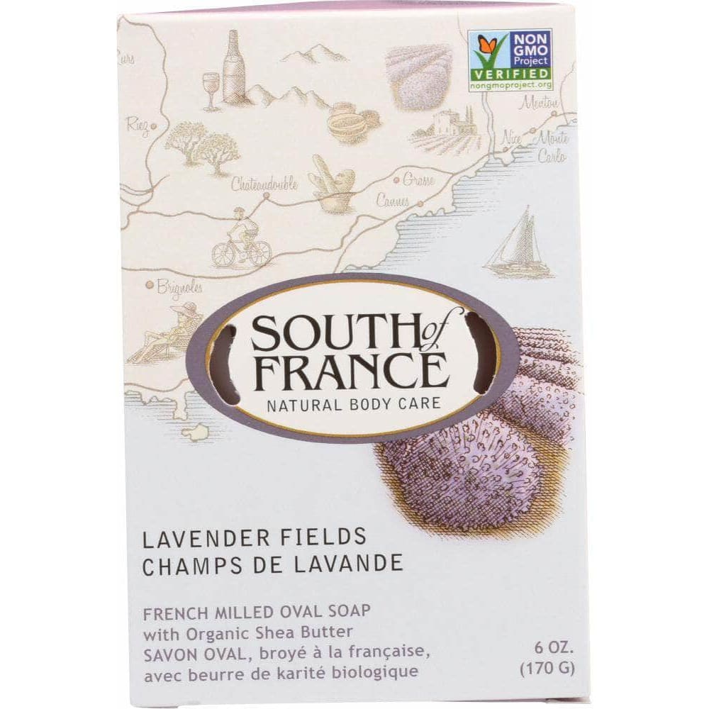 SOUTH OF FRANCE South Of France French Milled Oval Soap Lavender Fields, 6 Oz