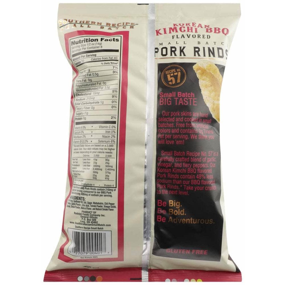 Southern Recipe Small Batch Southern Recipe Small Batch Pork Rind Kimchi BBQ, 4 oz