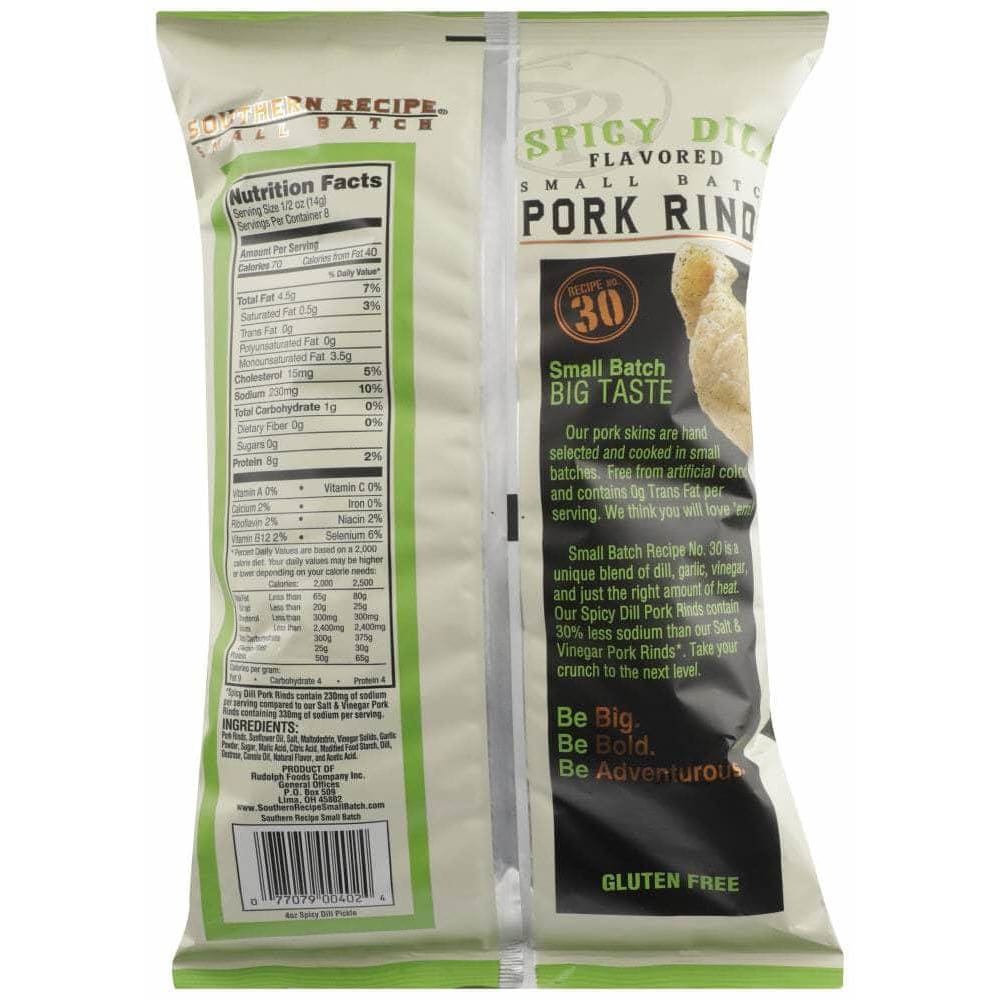 Southern Recipe Small Batch Southern Recipe Small Batch Pork Rind Spicy Dill, 4 oz