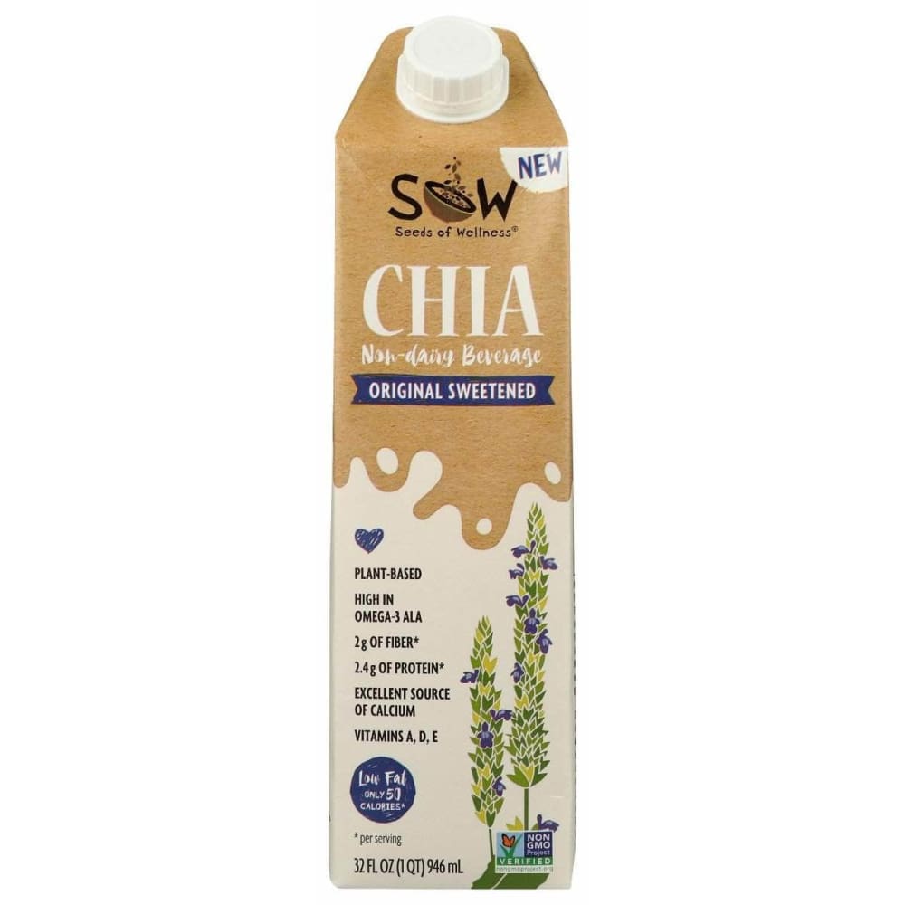 SOW Sow Milk Chia Swtnd Original, 32 Fo