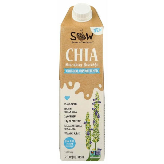 SOW Sow Milk Chia Unswtd Original, 32 Fo