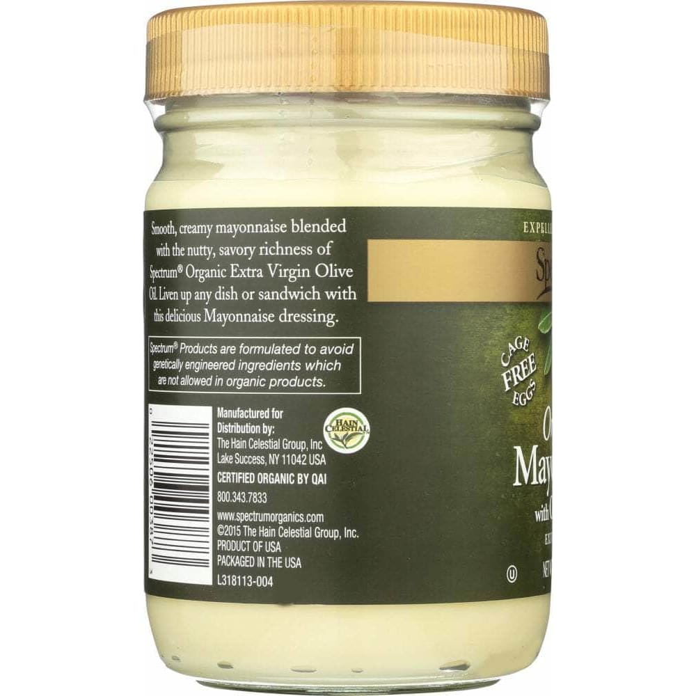 Spectrum Organic Products Spectrum Naturals Organic Mayonnaise with Olive Oil, 12 oz