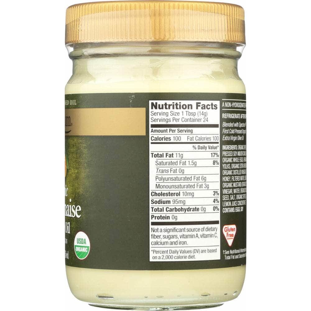 Spectrum Organic Products Spectrum Naturals Organic Mayonnaise with Olive Oil, 12 oz