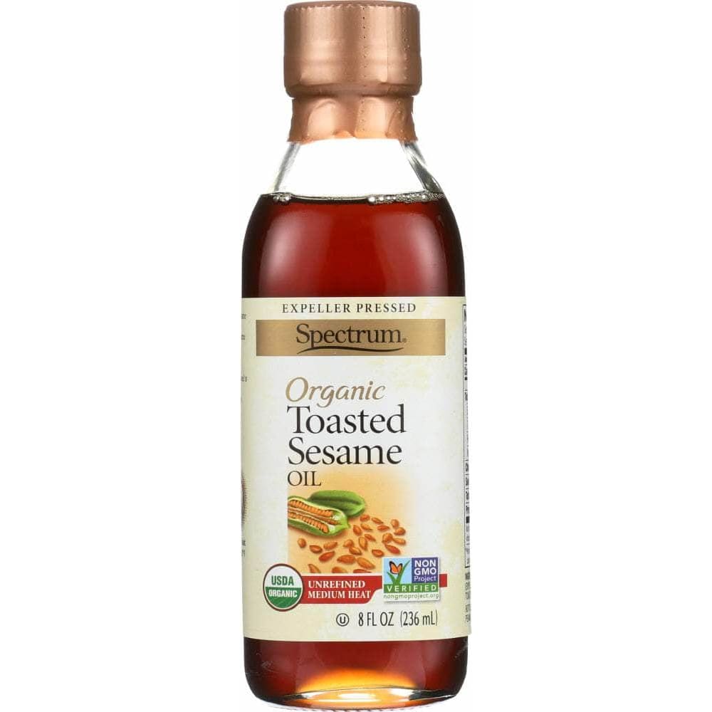 Spectrum Organic Products Spectrum Naturals Organic Toasted Sesame Oil Unrefined, 8 oz