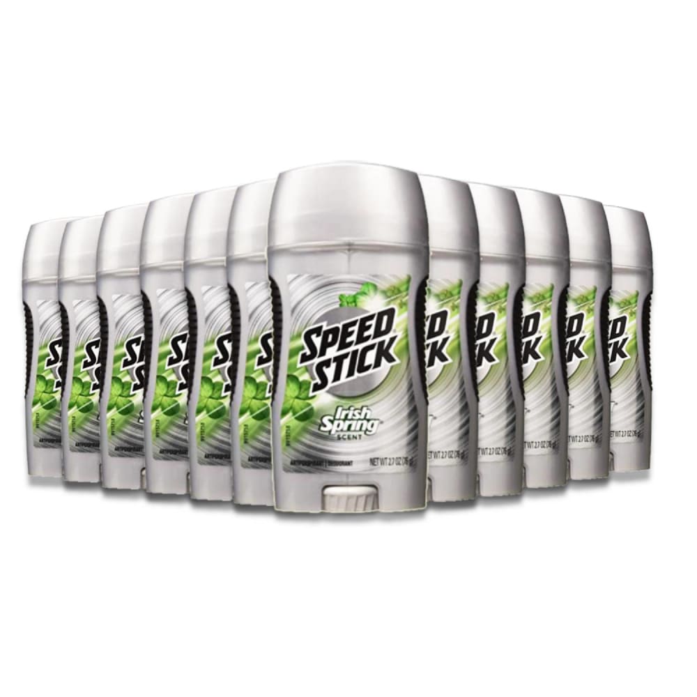 Speed Stick Antiperspirant Deodorant Original Irish Spring - 2.7 oz - 12 Pack - Solid - speed stick