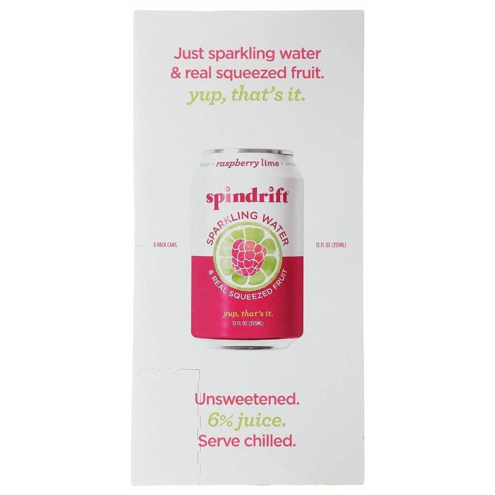 Spindrift Spindrift Raspberry Lime Sparkling Water 8 Pack, 96 Fo