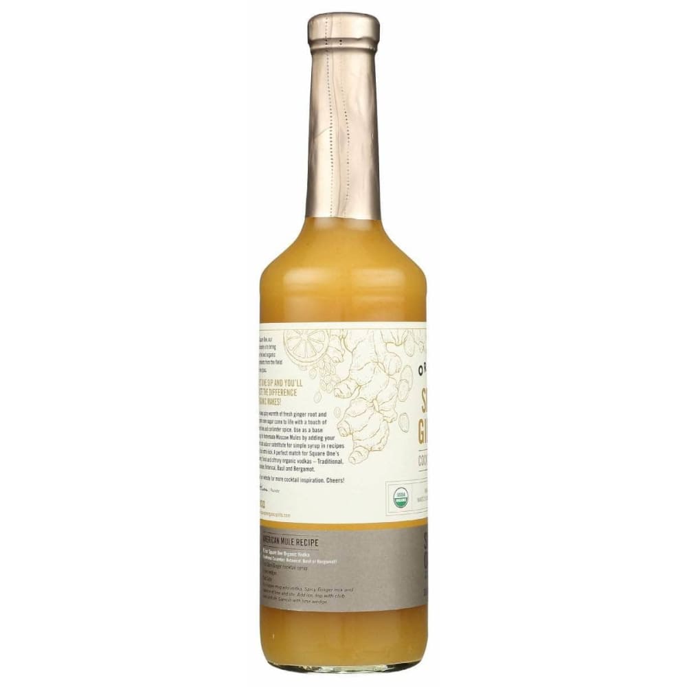 SQUARE ONE ORGANIC SPIRITS Square One Organic Spirits Spicy Ginger Syrup, 750 Ml