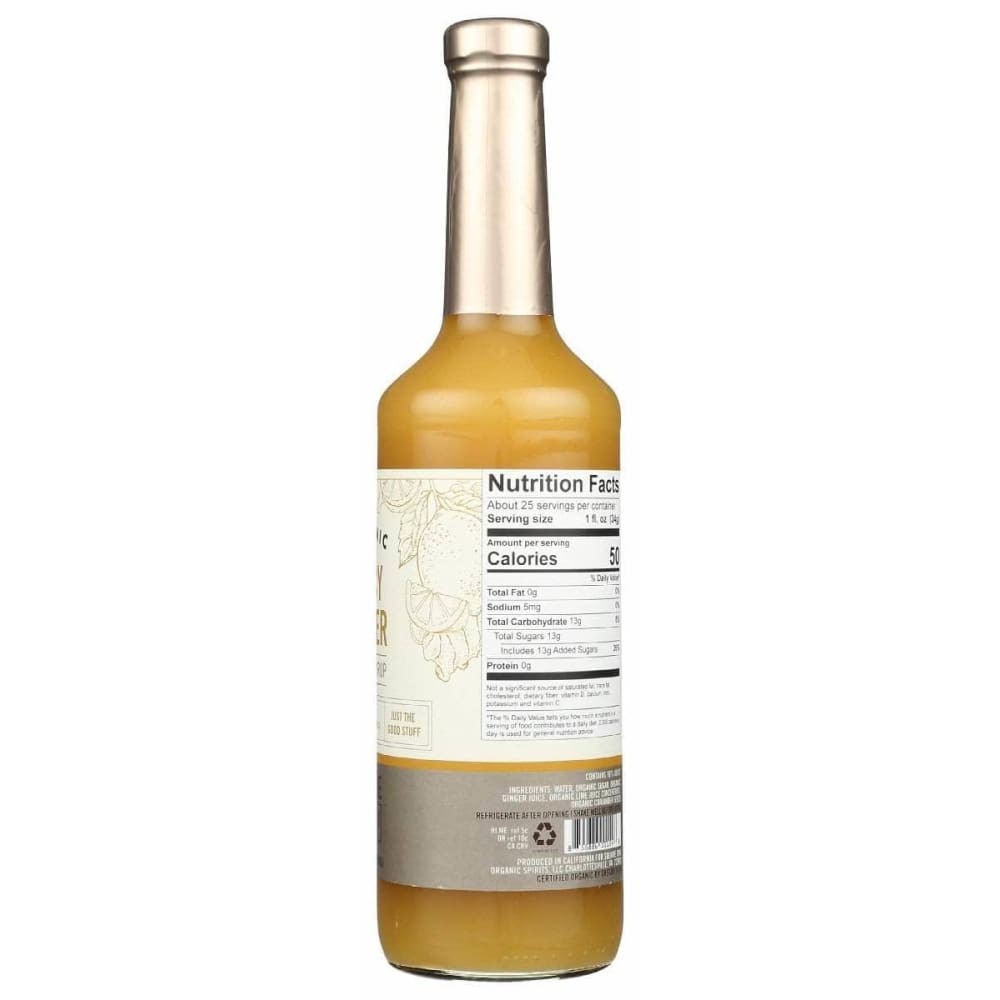 SQUARE ONE ORGANIC SPIRITS Square One Organic Spirits Spicy Ginger Syrup, 750 Ml