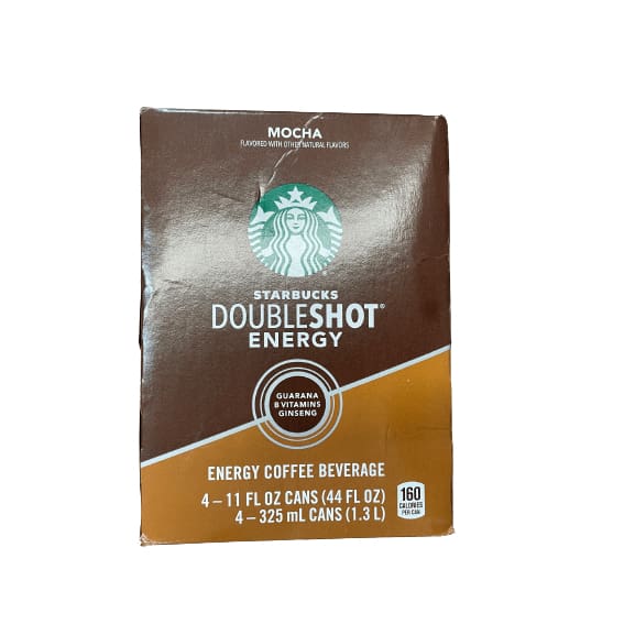 Starbucks Starbucks Doubleshot Energy Mocha Coffee Energy Drink, 11 oz, 4 Pack Cans