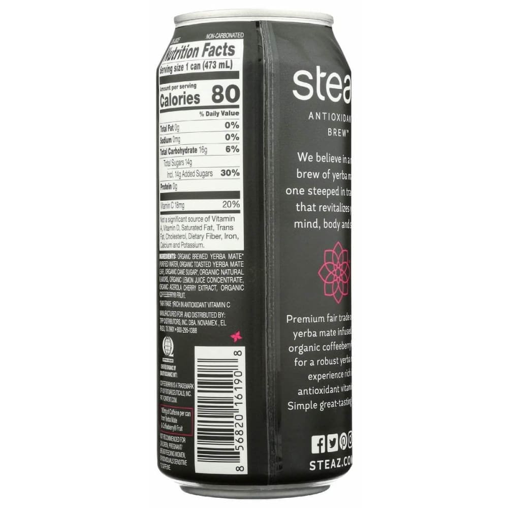 STEAZ Steaz Yerba Mate Berrytopia, 16 Fo