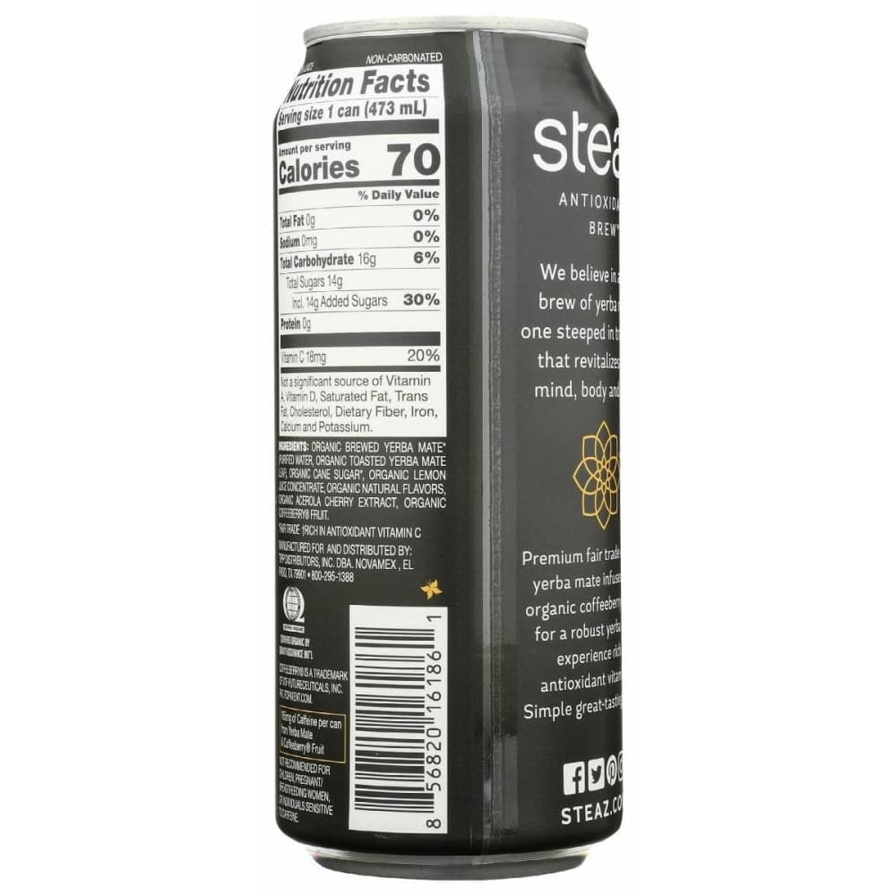 STEAZ Steaz Yerba Mate Golden Mate, 16 Fo