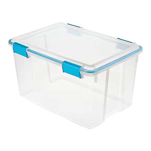 Sterilite 54 Quart Gasket Box - Clear | ShelHealth