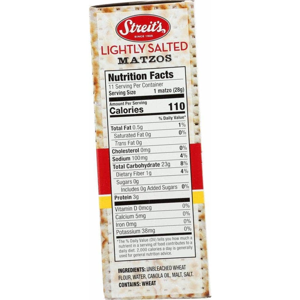 Streits Streits Lightly Salted Matzo, 11 oz