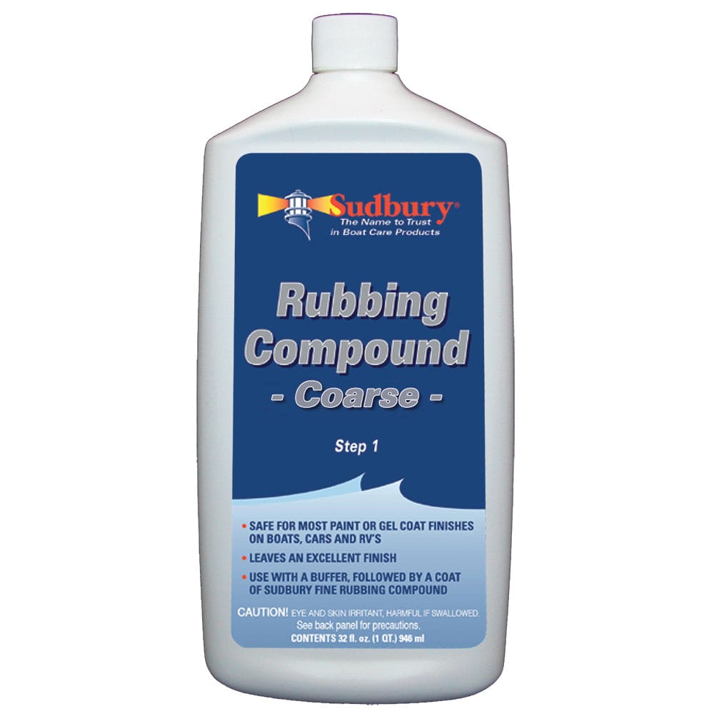 Sudbury Rubbing Compound Coarse - Step 1 - 32oz Fluid - Boat Outfitting | Cleaning - Sudbury