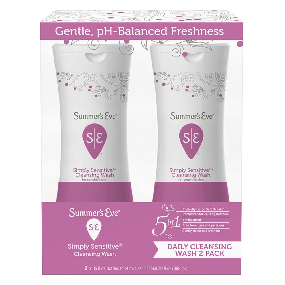 Summers Eve Simply Sensitive Feminine Cleansing Wash 2 pk./15 fl. oz. - Summers