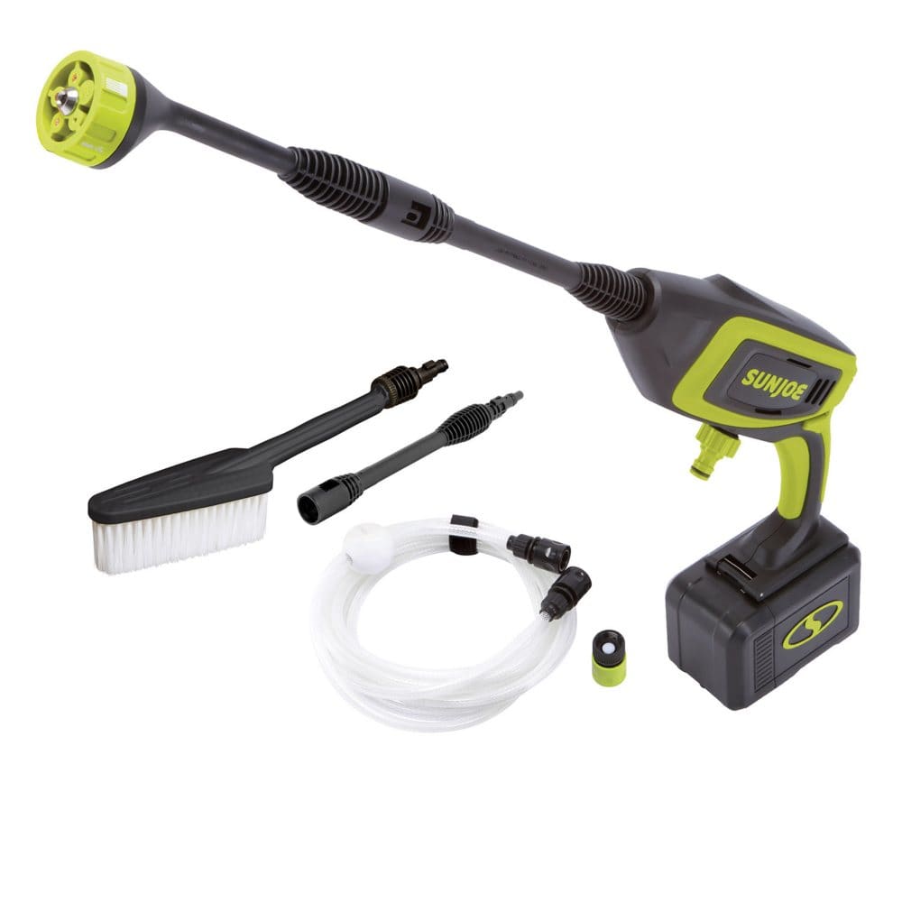 Sun Joe 24V Power Cleaner Kit 350 PSI Max* 0.6 GPM Max* with 2.0-Ah Battery and Charger - Pressure Washers & Accessories - Sun