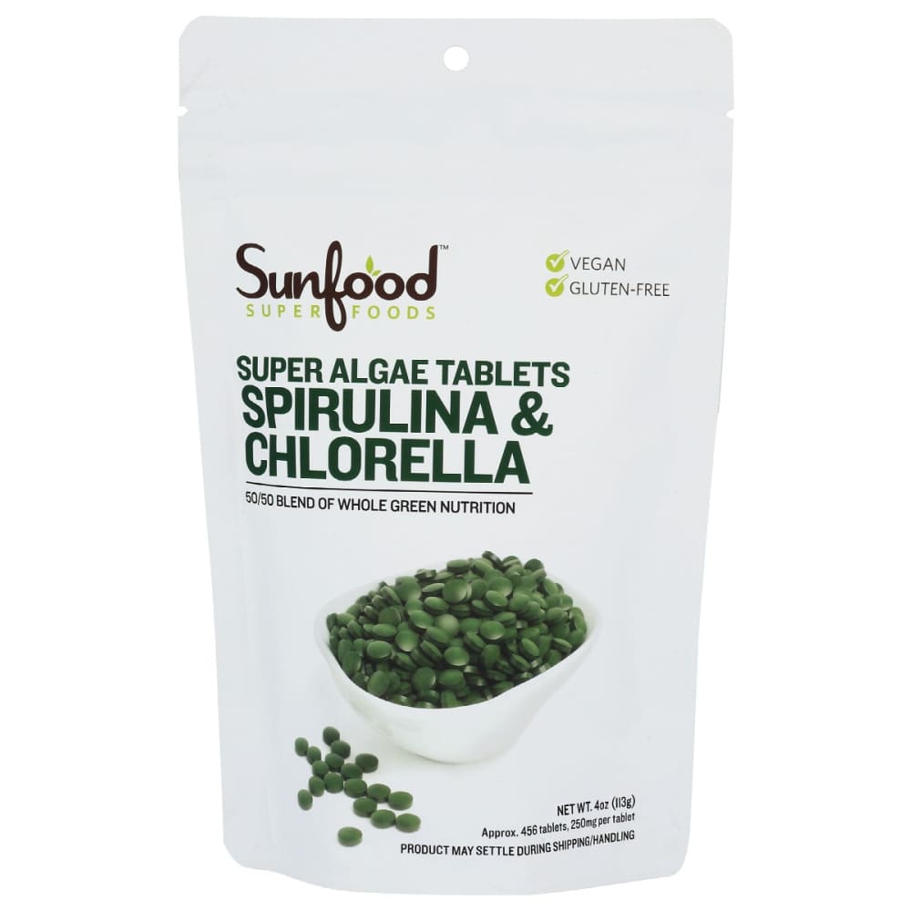 SUNFOOD SUPERFOODS: Spirulina Chlorella Tb 4 oz - Vitamins & Supplements > Vitamins & Minerals - Sunfood Superfoods