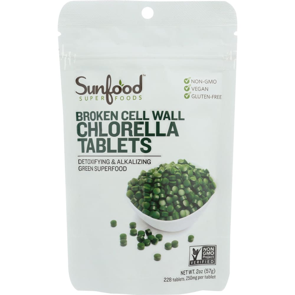 SUNFOOD SUPERFOODS: Tablets Chlorella 2 oz - Vitamins & Supplements > Food Supplements - Sunfood Superfoods