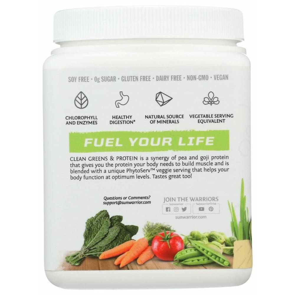 SUNWARRIOR Sunwarrior Clean Greens Protein Tropical Vanilla, 175 Gm