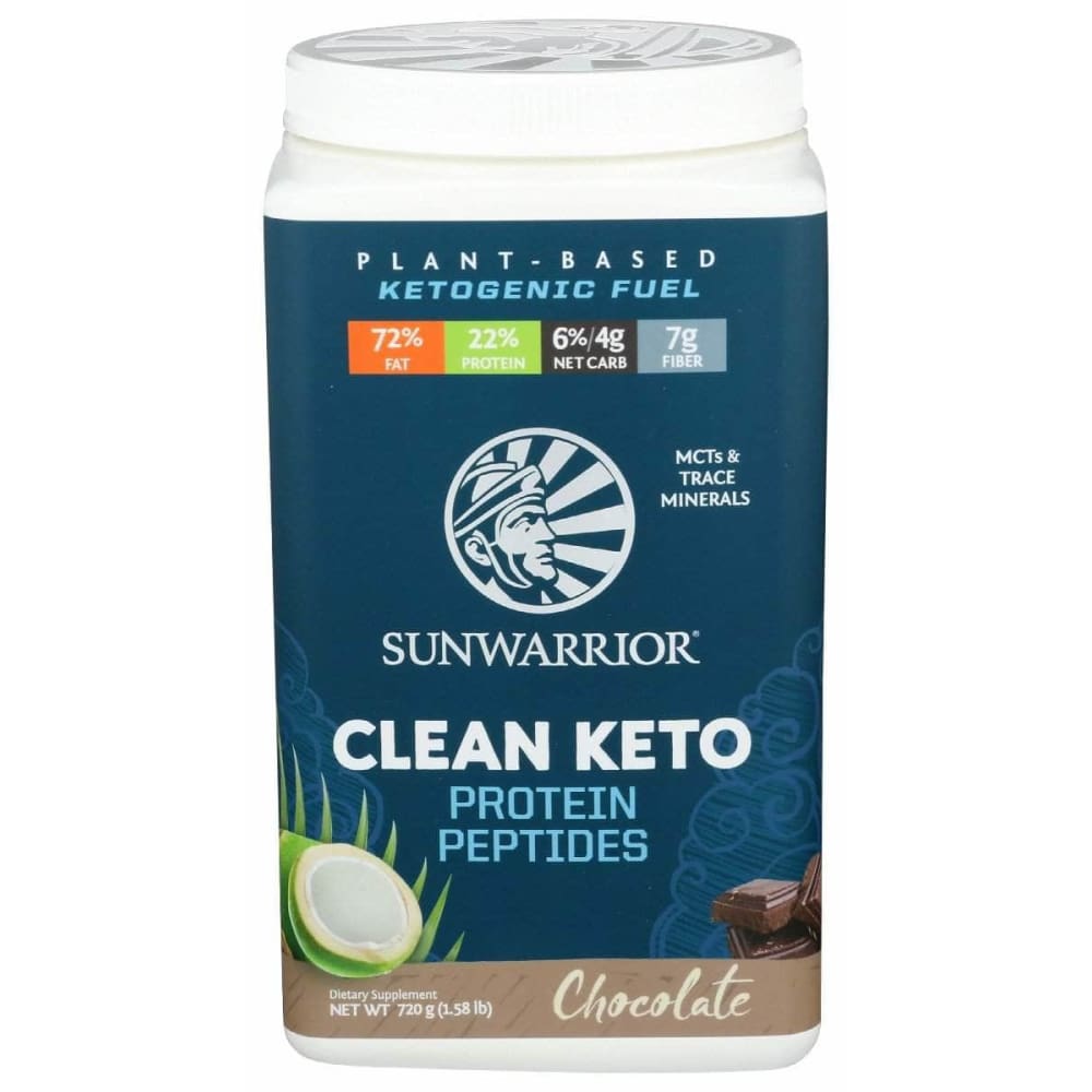 SUNWARRIOR Sunwarrior Clean Keto Protein Peptides Chocolate, 750 Gm