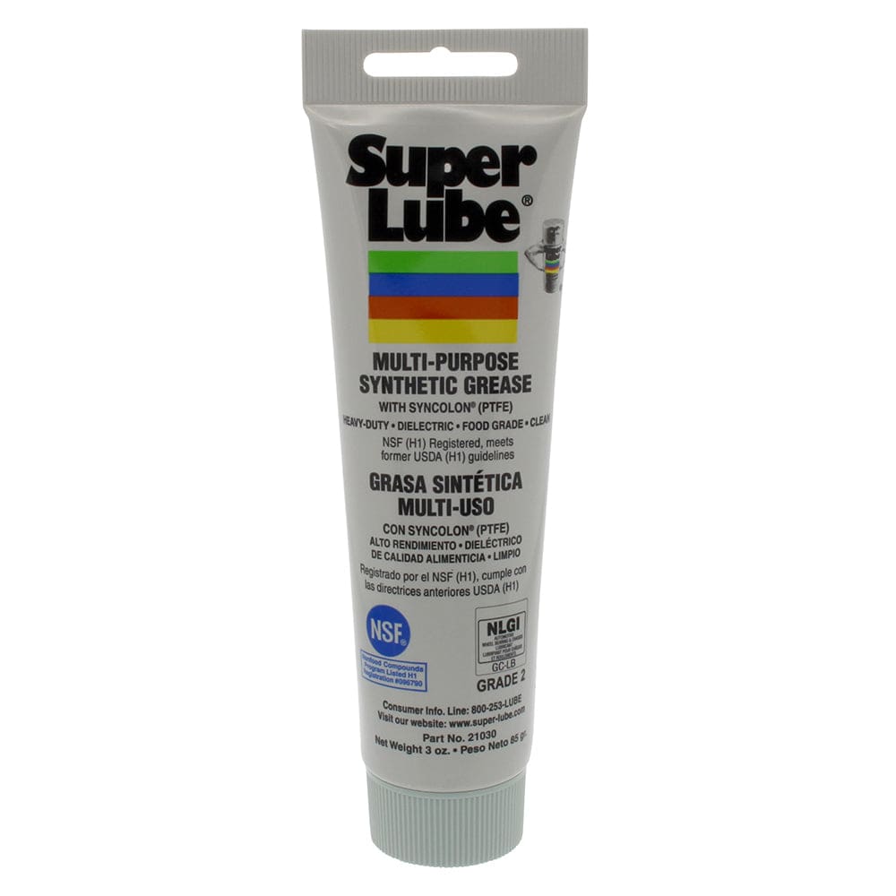 Super Lube Multi-Purpose Synthetic Grease w/ Syncolon® (PTFE) - 3oz Tube (Pack of 4) - Winterizing | Cleaning,Boat Outfitting | Cleaning -