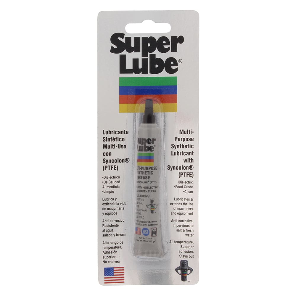 Super Lube Multi-Purpose Synthetic Grease w/ Syncolon® (PTFE) -.5oz Tube (Pack of 5) - Winterizing | Cleaning,Boat Outfitting | Cleaning -