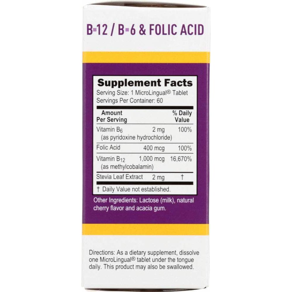 Superior Source Superior Source Methlycobalamin B12 B6 Folic Acid, 60 tb