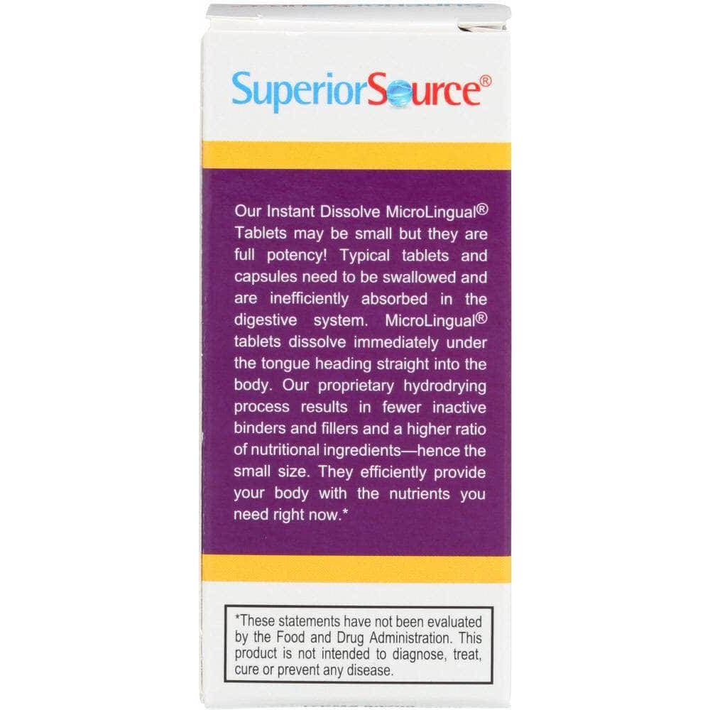 Superior Source Superior Source Methylcobalamin B12, 1000 mcg, B6 and Folic Acid, 60 tb