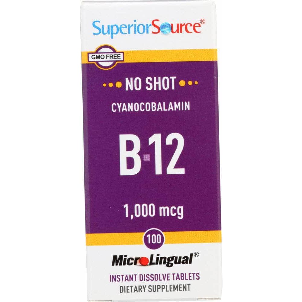 Superior Source Superior Source No Shot Cyanocobalamin B-12 1,000 mcg, 100 tb