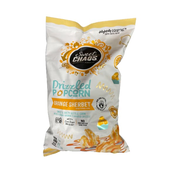 Sweet Chaos Orange Sherbet Popcorn 18 oz. - Sweet Chaos