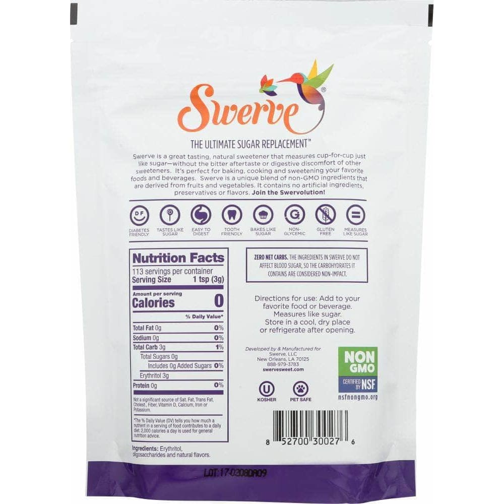 Swerve Sweets Swerve Sweetener Confectioner, 12 oz