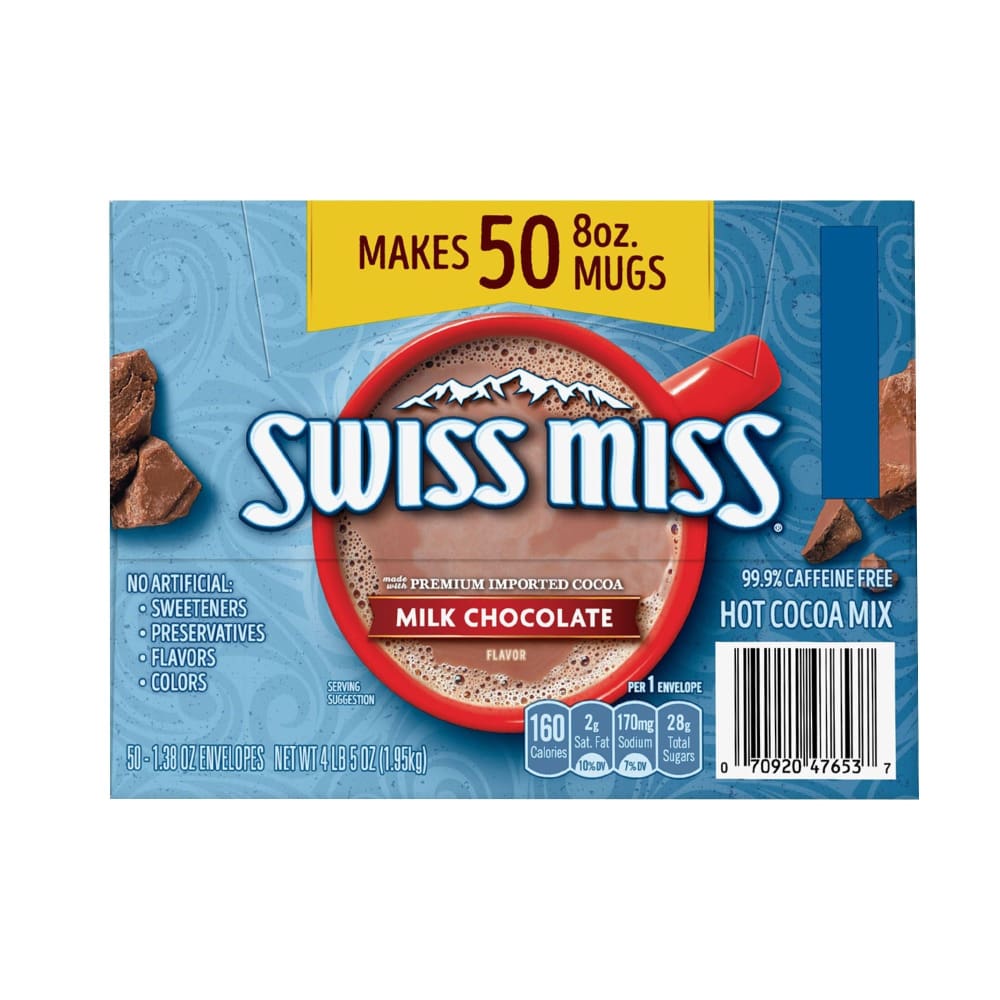 Swiss Miss Milk Chocolate Hot Cocoa Mix 50 pk./1.38 oz. - Swiss Miss