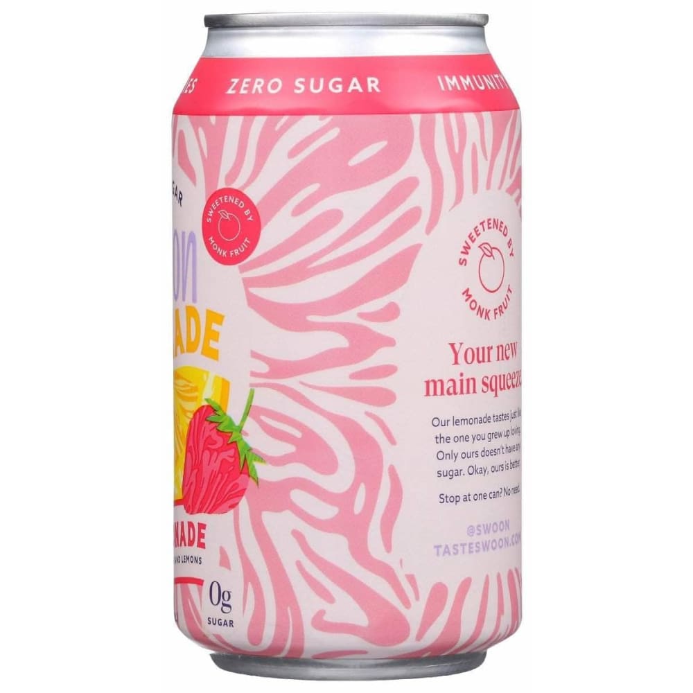 SWOON Swoon Lemonade Pink Zero Sugar, 12 Fo