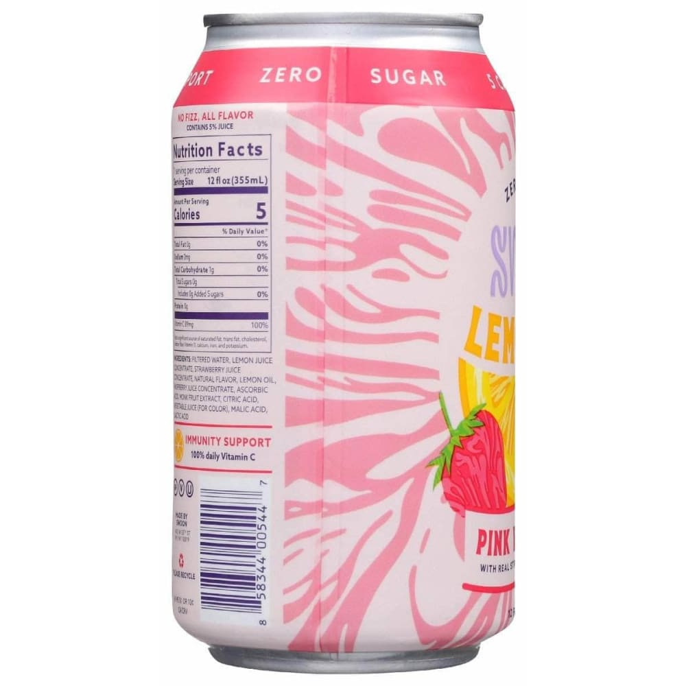 SWOON Swoon Lemonade Pink Zero Sugar, 12 Fo