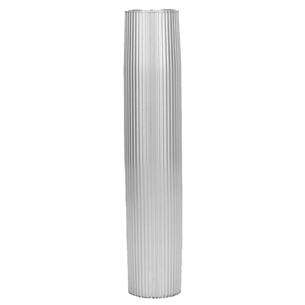 TACO Aluminum Ribbed Table Pedestal - 2-3/ 8 O.D. - 27-1/ 2 Length - Marine Hardware | Pedestals - TACO Marine